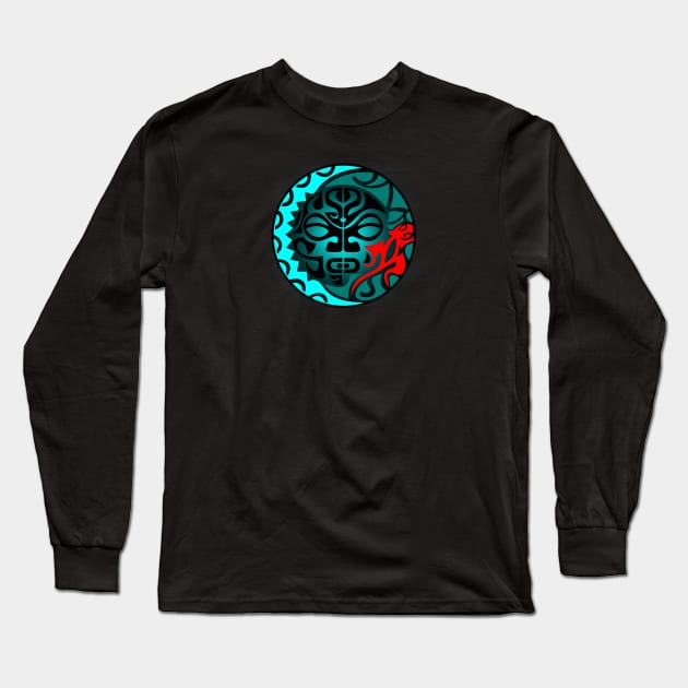 POLYNESIAN MASK 14 Long Sleeve T-Shirt by GardenOfNightmares